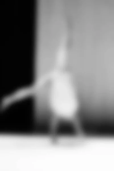 Contemporânea dança desempenho bokeh desfoque fundo — Fotografia de Stock