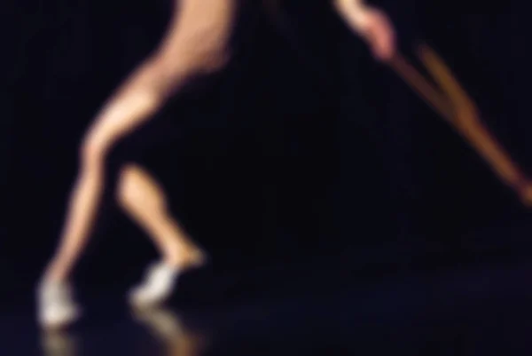 Contemporânea dança desempenho bokeh desfoque fundo — Fotografia de Stock