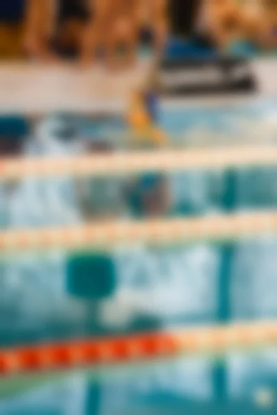 Concorso di nuoto tema sfocatura sfondo — Foto Stock