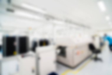 Elektronik üretim tesisi Tema arka plan bulanıklık