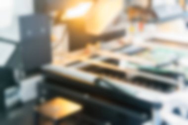 Elektronik üretim tesisi Tema arka plan bulanıklık