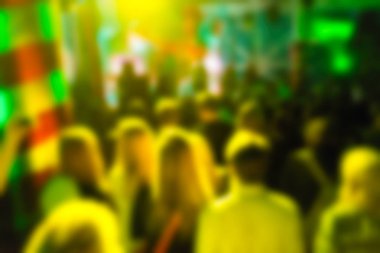 İnsanların konserinde arka plan bulanıklık