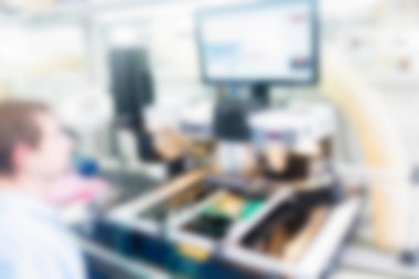 Elektronik üretim tesisi Tema arka plan bulanıklık