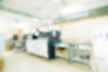 Elektronik üretim tesisi Tema arka plan bulanıklık