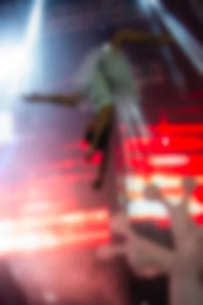 Blur background of people at the dj concert — Stock Photo, Image