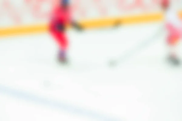 Desenfoque abstracto de los jugadores de hockey sobre hielo en el juego del torneo —  Fotos de Stock