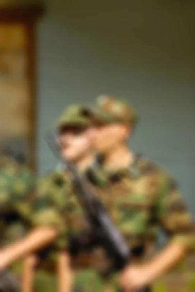 Russische Armee Thema verschwimmen Hintergrund — Stockfoto