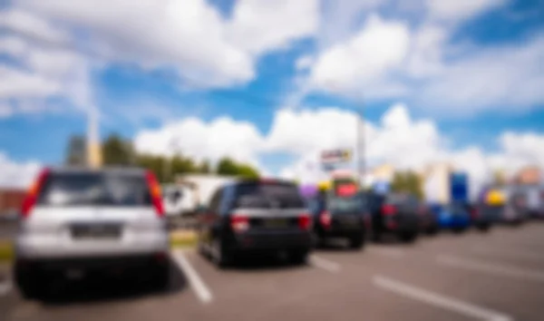 Car auto dealership themed blur background — Stock Photo, Image