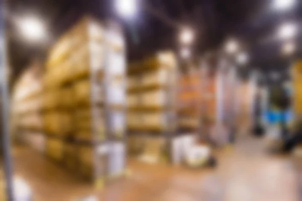 Large modern warehouse theme blur background — Stock Photo, Image