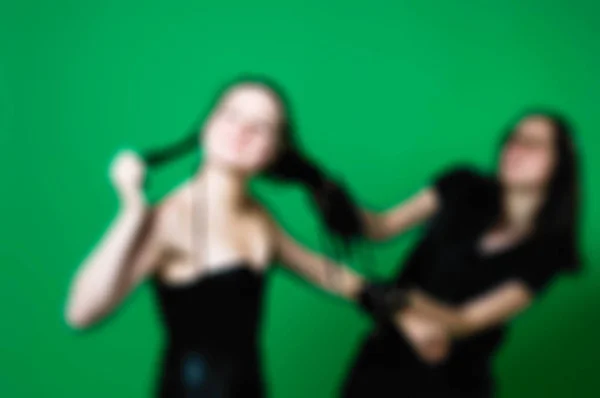 Speelse bdsm vrouwen thema achtergrond wazig — Stockfoto