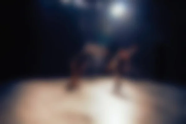 Contemporânea dança desempenho bokeh desfoque fundo — Fotografia de Stock