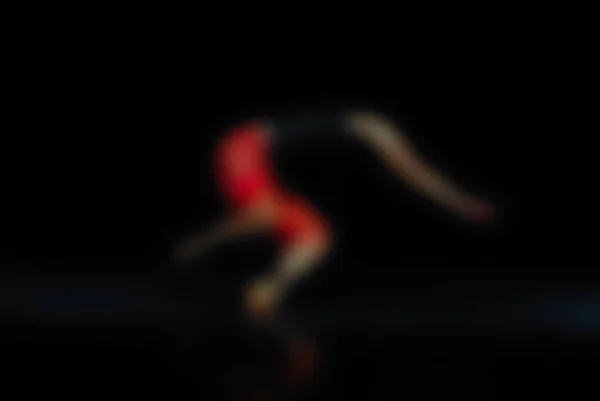 Zeitgenössische Tanzperformance Bokeh Unschärfe Hintergrund — Stockfoto