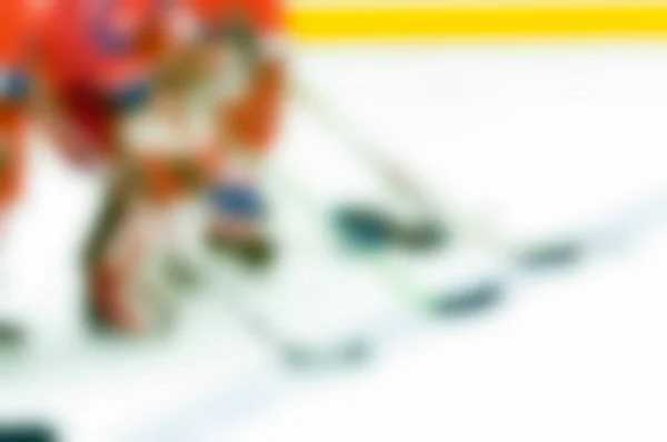 Abstrakte Unschärfe der Eishockeyspieler bei Turnieren — Stockfoto
