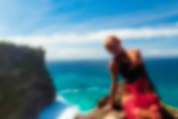 Bali Indonésia Viagem tema borrão fundo — Fotografia de Stock