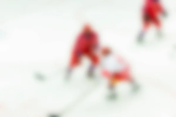 Abstract blur of ice hockey players at tournament play — Stock Photo, Image