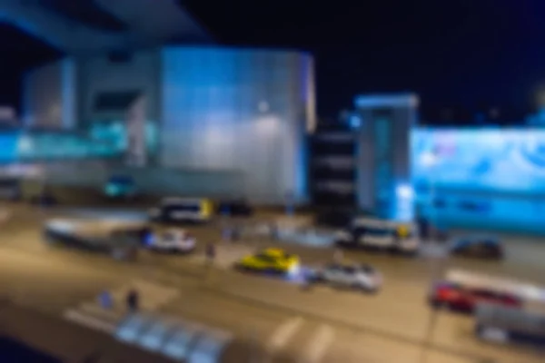 Gece arka plan tarafından modern Havaalanı — Stok fotoğraf