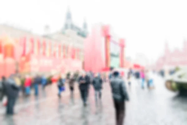 モスクワの赤の広場のパレードは、背景をぼかし — ストック写真