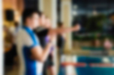 Yüzme Yarışması Tema bulanıklık arka plan