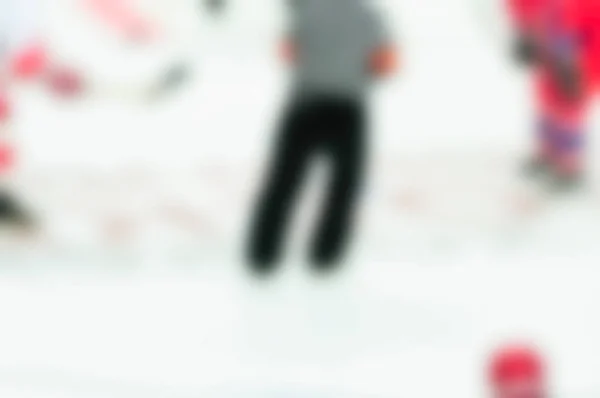 Abstract blur of ice hockey players at tournament play — Stock Photo, Image