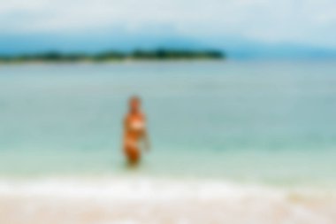 Bali Endonezya Seyahat tema bulanıklık arka plan