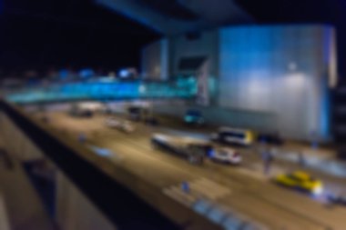 gece arka plan tarafından modern Havaalanı