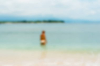 Bali Endonezya Seyahat tema bulanıklık arka plan