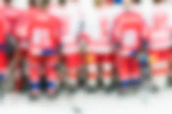 Abstrakte Unschärfe der Eishockeyspieler bei Turnieren — Stockfoto