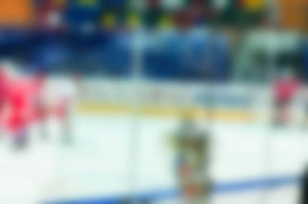Flou abstrait des joueurs de hockey sur glace au tournoi — Photo
