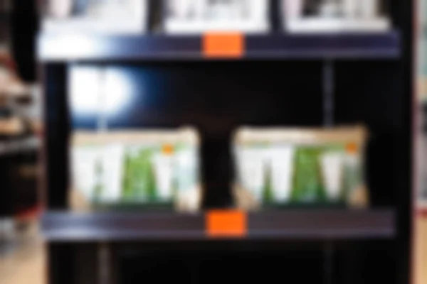 Unschärfe Shopping Store mit Bokeh abstrakten Hintergrund — Stockfoto