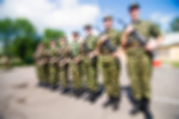 Ryska armén tema oskärpa bakgrund — Stockfoto