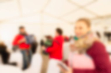 Mardi gras kutlamaları Tema arka plan bulanıklık