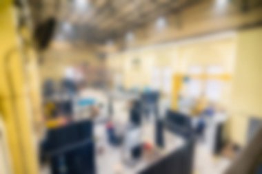 Endüstriyel Üretim Fabrikası Tema arka plan bulanıklık