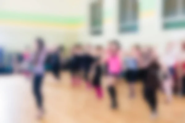 Clase de danza para mujeres fondo borroso — Foto de Stock