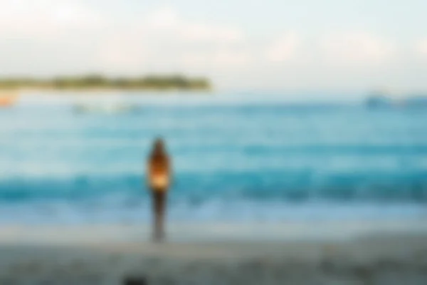 Gili Trawangan Bali resor tema oskärpa bakgrund — Stockfoto