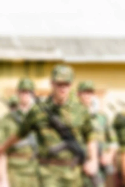 Ryska armén tema oskärpa bakgrund — Stockfoto