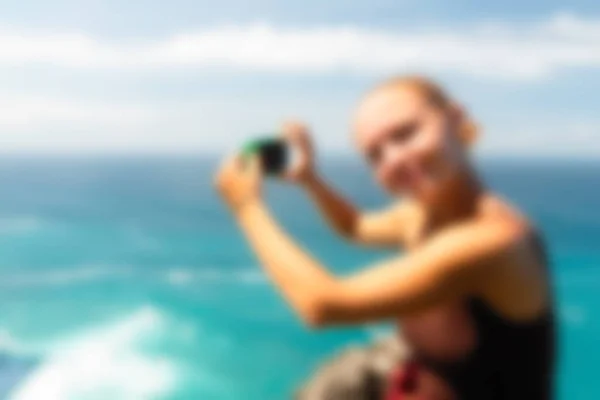 Bali indonesien reisethema verschwimmen hintergrund — Stockfoto