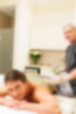 Medikal kozmetik klinik Tema arka plan bulanıklık