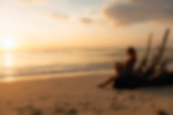 Islas Gili Indonesia Viajes tema desenfoque fondo —  Fotos de Stock