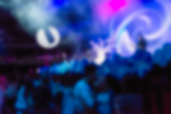 Blur background of people at the dj concert — Stock Photo, Image