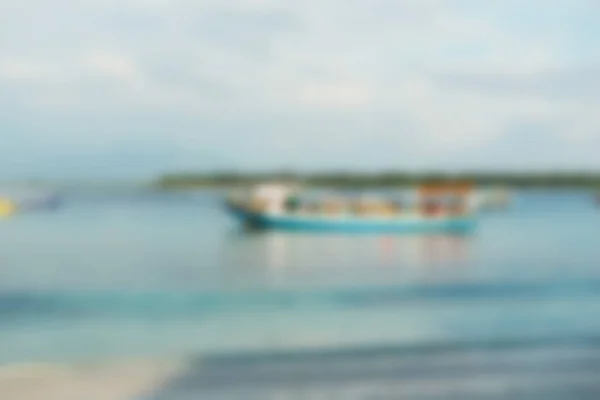 Gili Trawangan Bali Indonesien Rejsetema sløret baggrund - Stock-foto