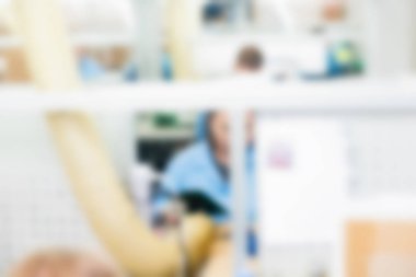 Elektronik üretim tesisi Tema arka plan bulanıklık