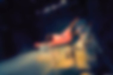 Çağdaş dans performans bokeh arka plan bulanıklık