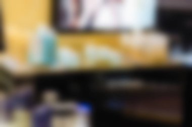 Makyaj sanatçısı ve modeli Tema arka plan bulanıklık