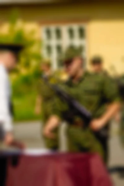 Russian army theme blur background — Stock Photo, Image