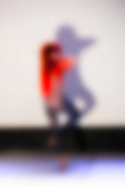 Contemporary dance performance bokeh blur background — Stock Photo, Image