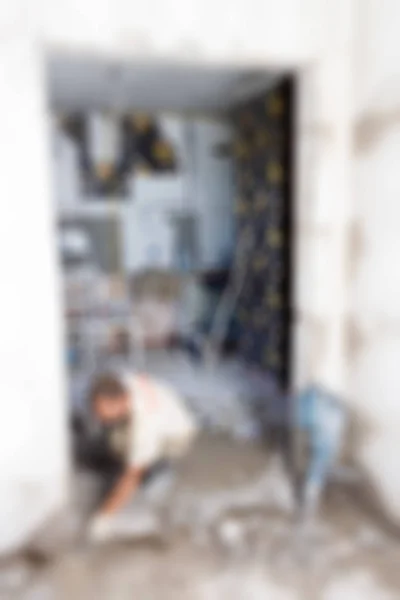 Apartment renovation theme blur background — Stock Photo, Image