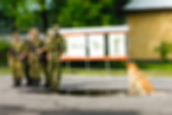 Tema del ejército ruso fondo borroso —  Fotos de Stock