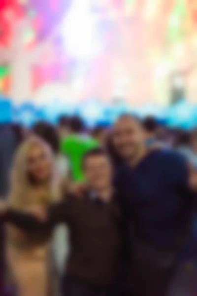 Blur background of people at the dj concert — Stock Photo, Image