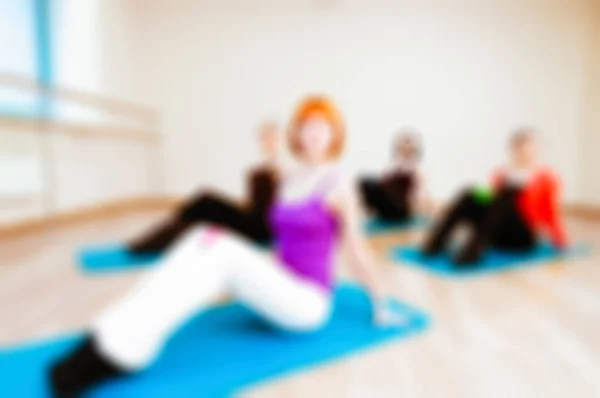 Womens fitness blur background — Stock Photo, Image