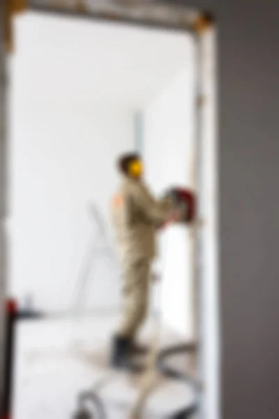 Wohnung Renovierung Thema verschwimmen Hintergrund — Stockfoto